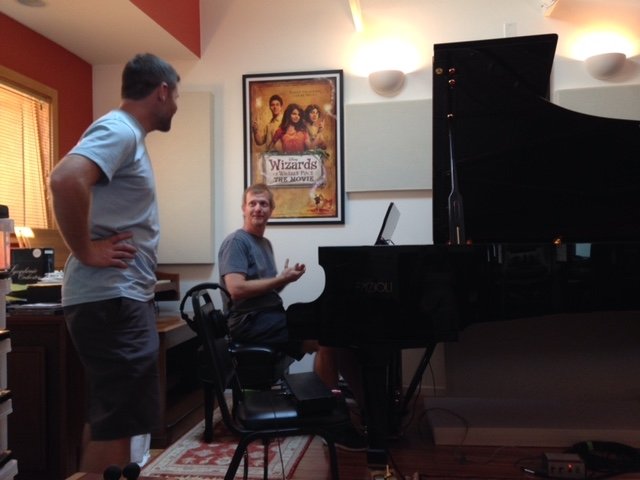 Director Ryan Todd discusses the piano part with Dave 