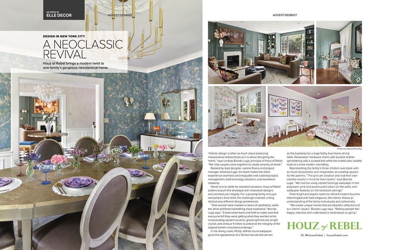 She&rsquo;s here! If you&rsquo;re subscribed to @elledecor and live in NYC, flip to the middle of the September issue to see our Montclair, NJ &ldquo;Neoclassical Revival&rdquo; Interior Design project 🤩🤩 Pinch us!!!!
Design &amp; Styling: @houzofr