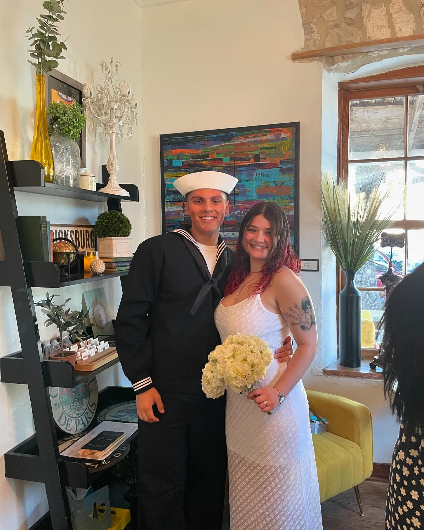 Congrats to the newly married couple!! 💍🙌🏻🍾 Thank you for choosing us to host your wedding on Veteran&rsquo;s Day!!💗