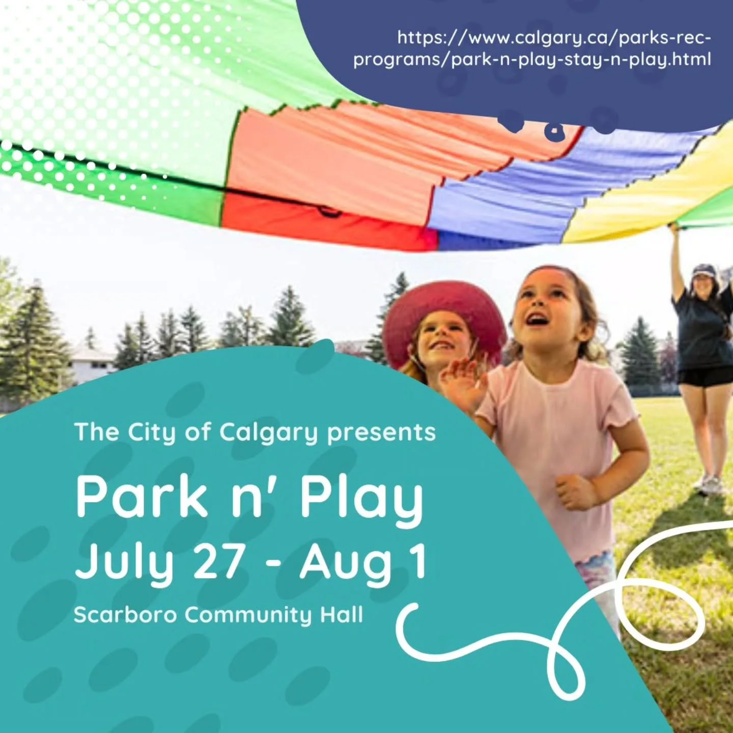 Park n' Play at Scarboro Community Hall
Monday, July 27th - Friday, August 1st
10am - 3:30pm
Ages: 6-12 years old

These safe, supervised programs help children make new friends in a play-based learning environment. Games and activities are designed 