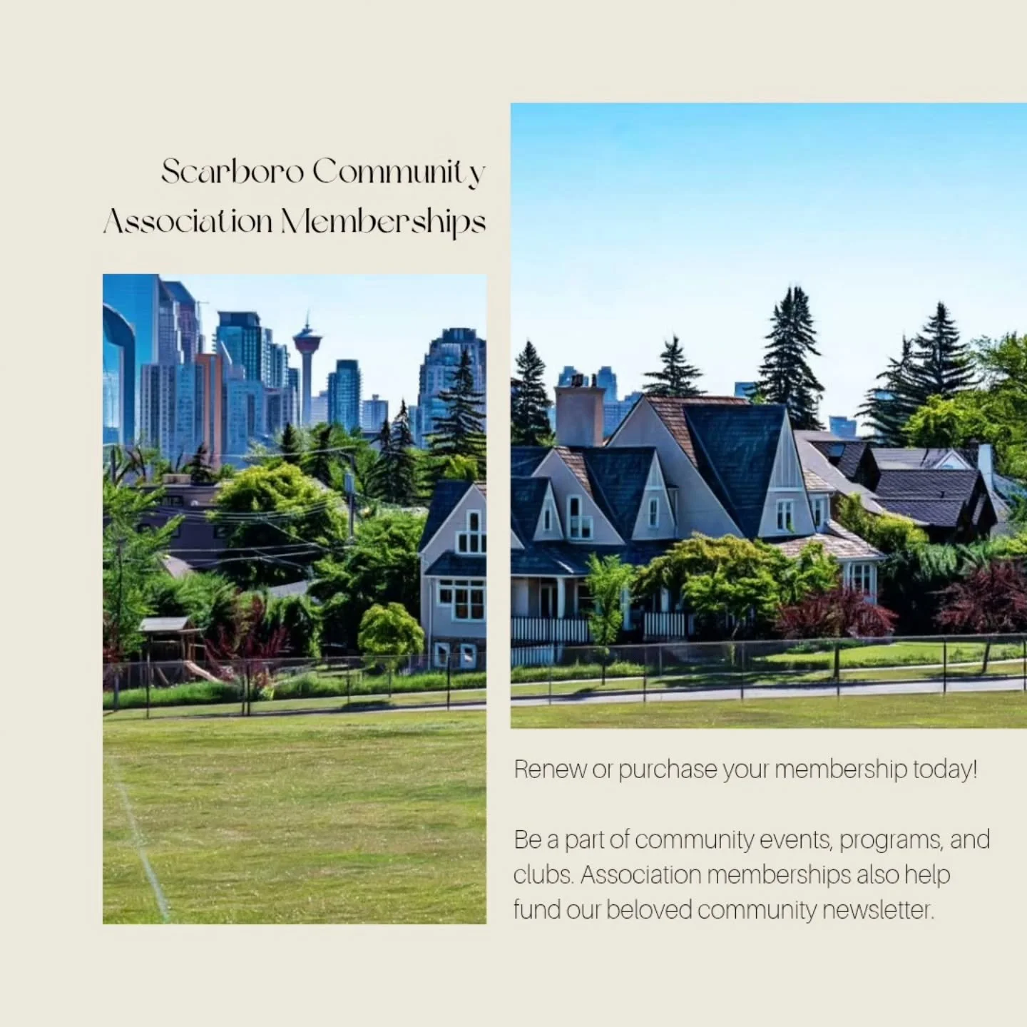 Join or renew your Scarboro Community Association Membership today! Rates available for resident families, individuals and seniors.

Find the link in our profile or visit www.scarborocommunity.com for more information