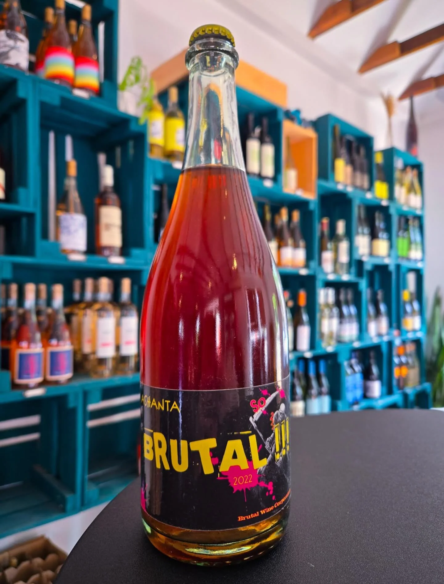 We&rsquo;ve got 6 bottles of a very limited run for you by Ashanta Wines. This is their first ever Brutal*. 40 cases of this elderberry &amp; Colombard co-ferment produced; it&rsquo;s juicy &amp; complex. Get yours while you can. 😎
#iykyk 

*To earn