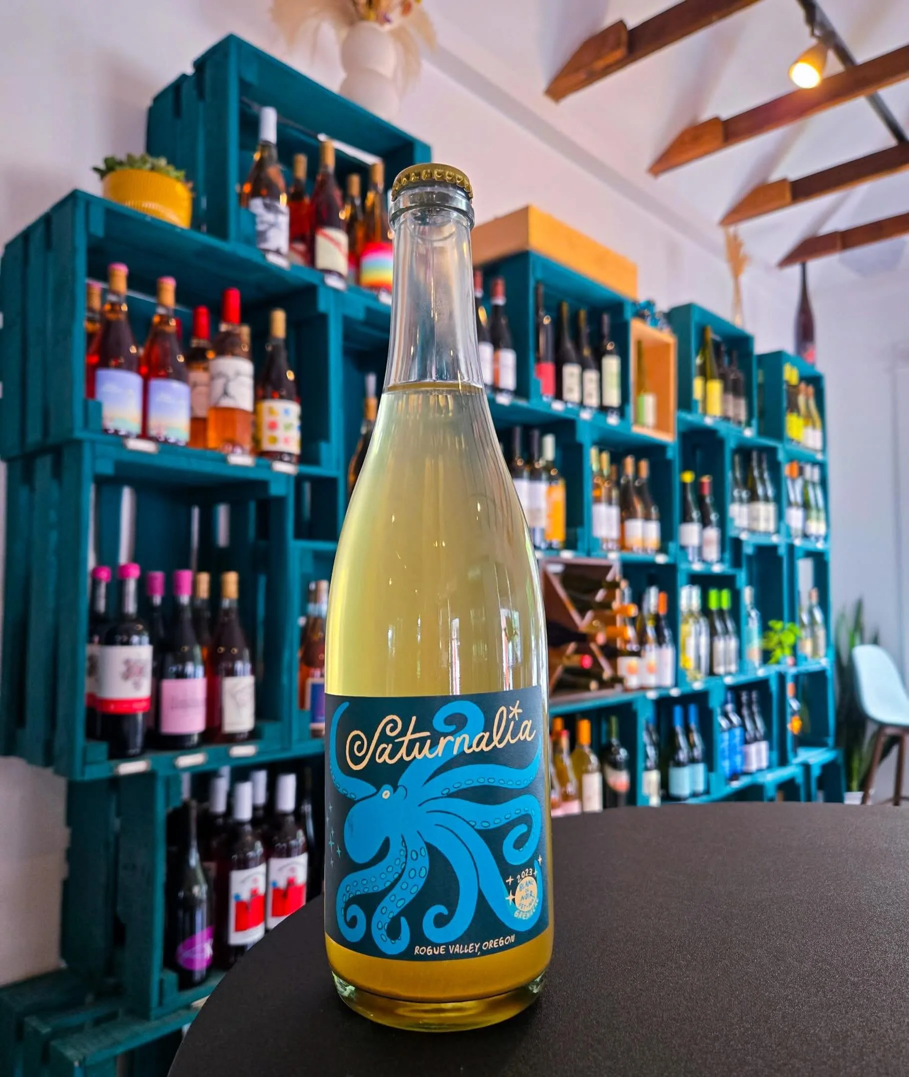 New&hellip;ish this week with an official label:

🐙Saturnalia - A fizzy &amp; fresh blanc de noir pet nat created from Rogue Valley, OR Grenache Noir. No more bootleg bottles. Get it while you can. 

We&rsquo;ll see you soon 🥂🐾