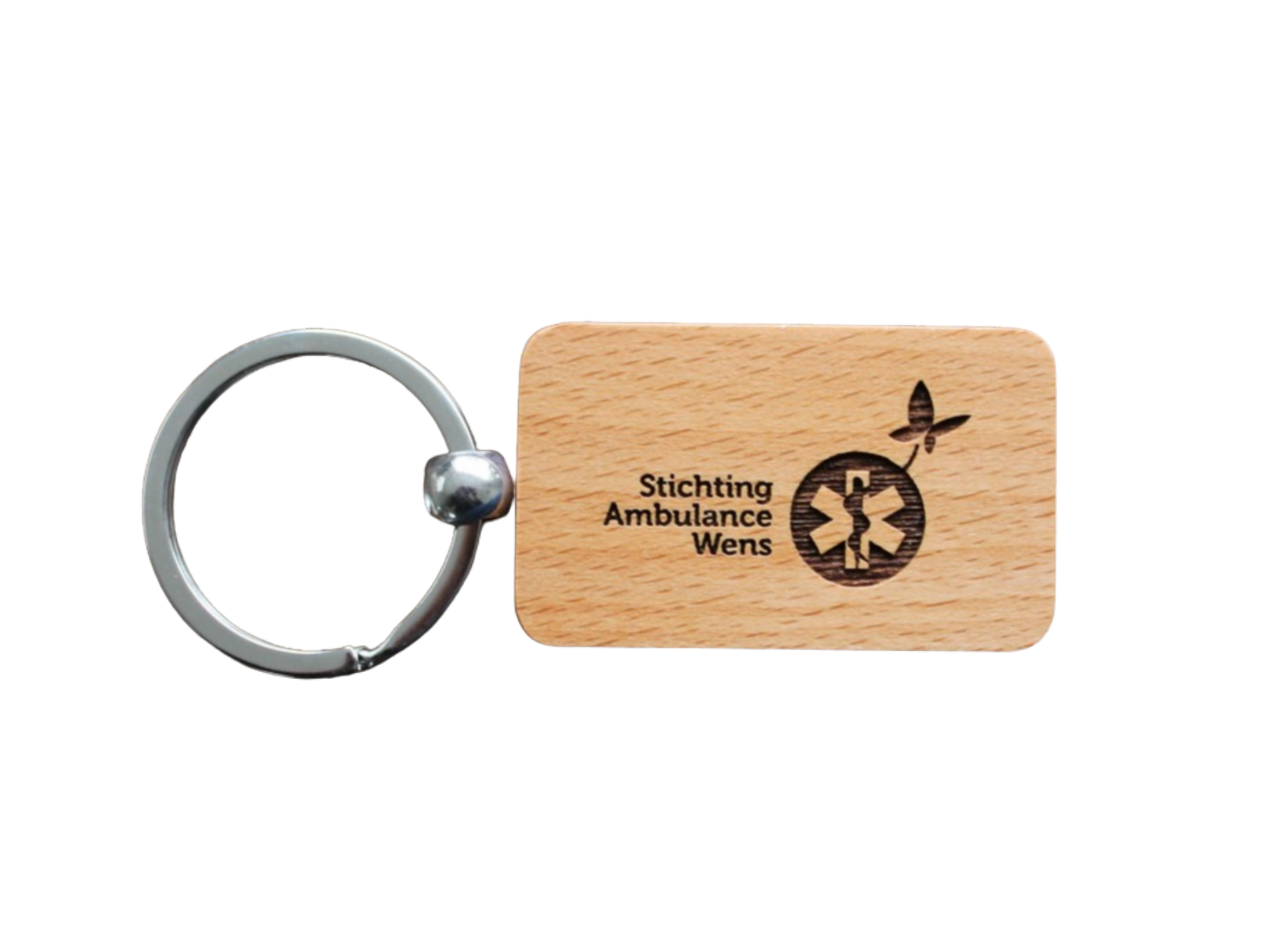 Sleutelhanger beuken Stichting Ambulance Wens.png