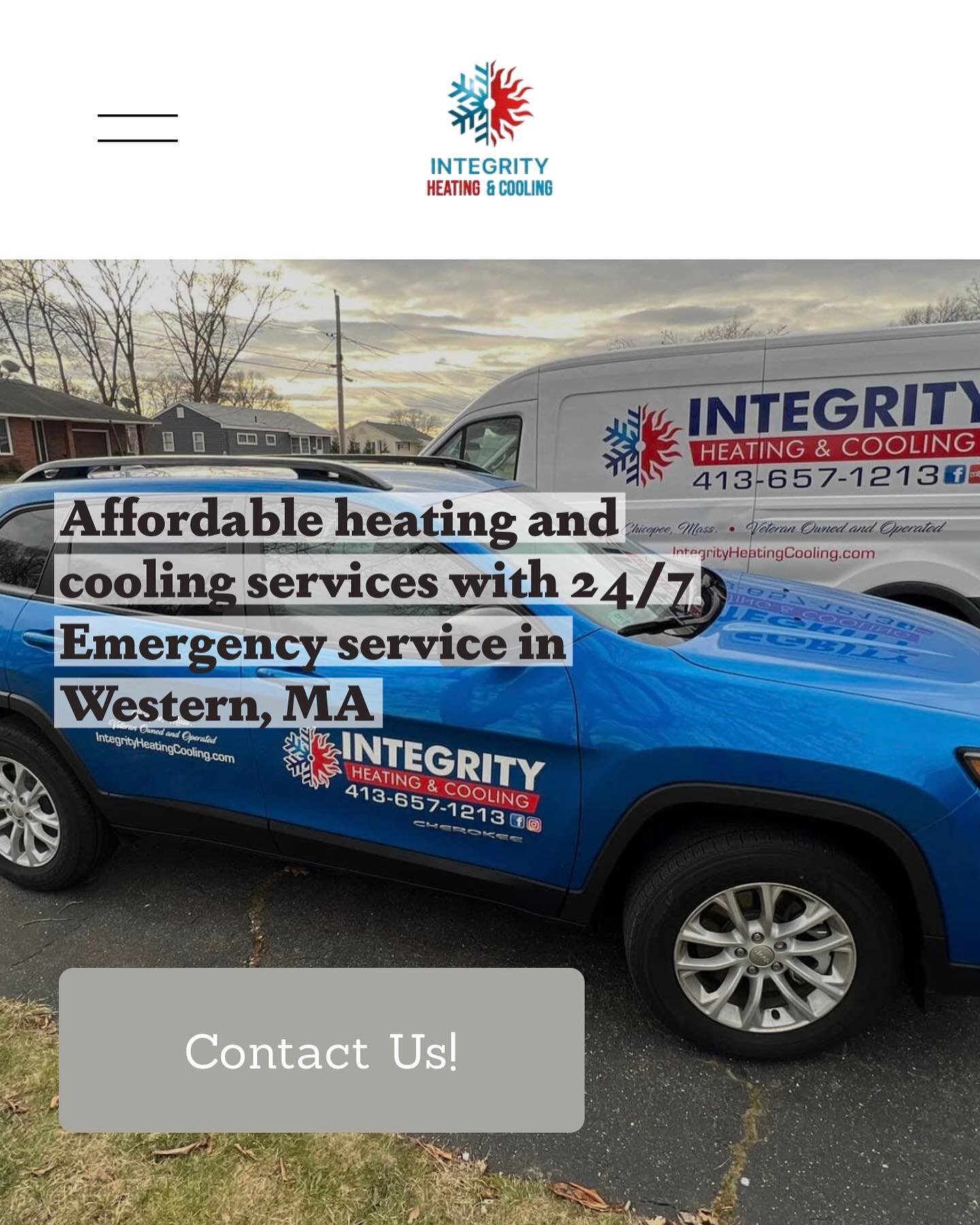 We have a new website! You can still find us at integrityheatingcooling.com, we just have a new look. 😄 

Fill out our contact form on the website to find out more about our services or to book! 

#chicopeema #westernma #westernmass #westernmassachu