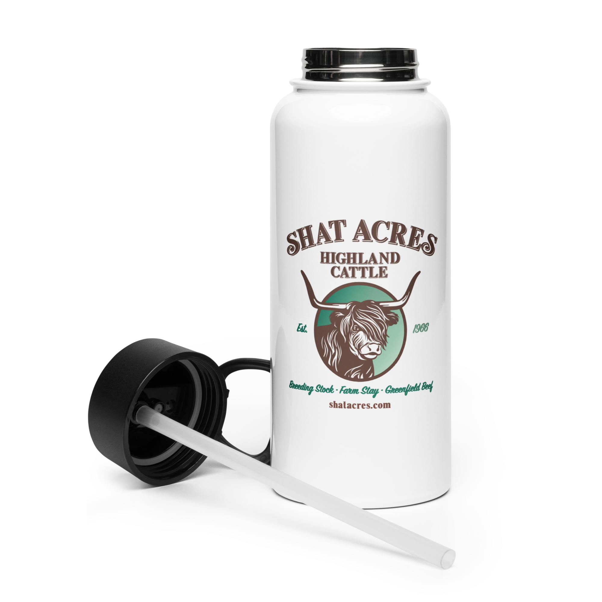 Greenfield Highland Beef 32oz Water Bottle