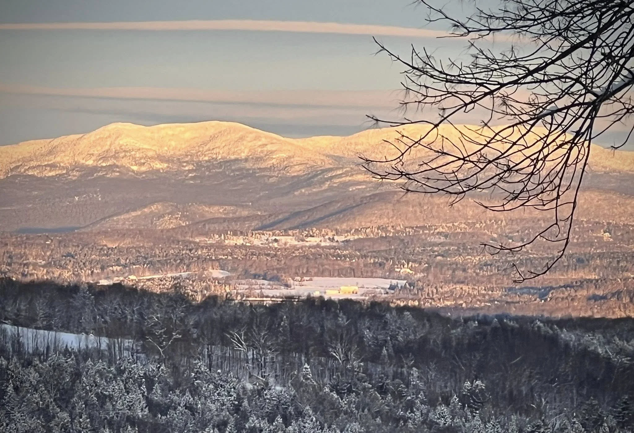 Green Mountains Turn White