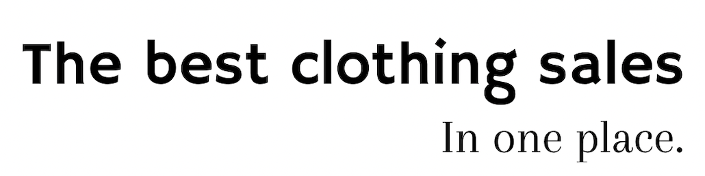 best clothing sales