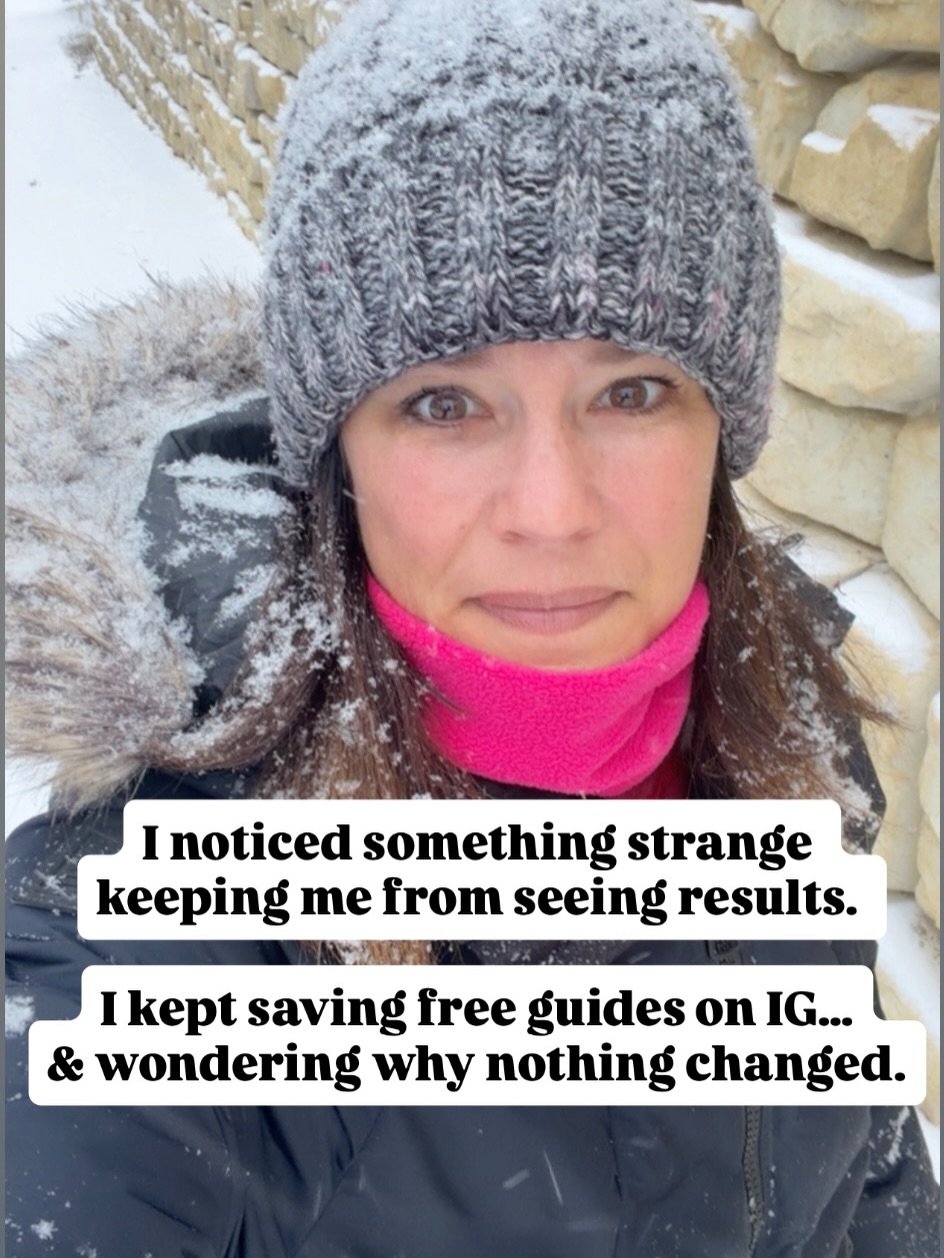 Real talk: I used to download every free guide, too.

I really believed they would have the one thing (supplement, meal plan, hack) that would finally be the answer.

There is nothing wrong with free guides, they are amazing and I love making them fo