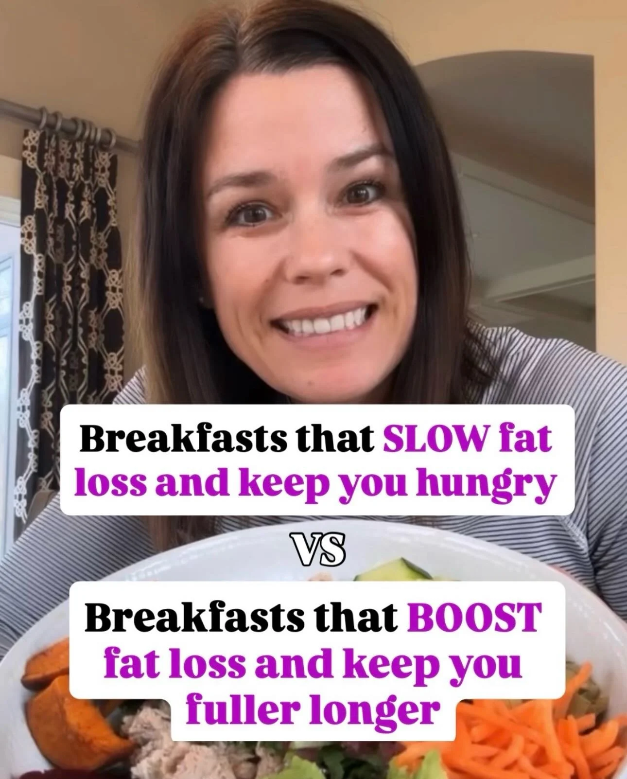 Comment BREAKFAST and I&rsquo;ll send you my high protein breakfast recipes that help me stay lean and satisfied in my forties!

So many women think their breakfasts are &ldquo;healthy enough,&rdquo; but they&rsquo;re missing the structure that actua