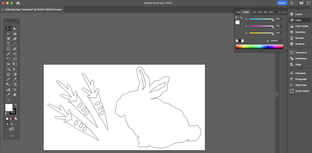 How to Quickly Transform Your Designs into Coloring Pages — Southerly ...