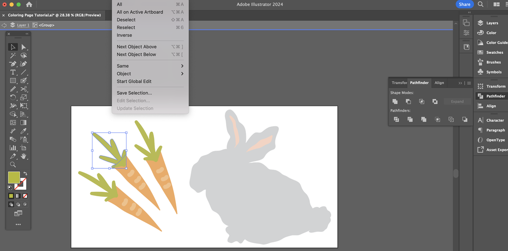 How to Quickly Transform Your Designs into Coloring Pages — Southerly ...
