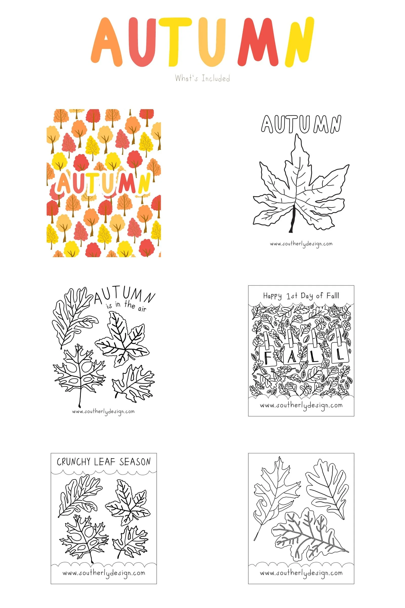 Autumn Leaves Printable