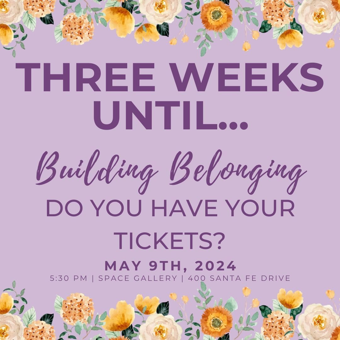 Only THREE WEEKS until our Building Belonging Fundraiser! Do you have your tickets? Hurry before they sell out!

Go to the link in our bio for more info and to purchase your tickets now!