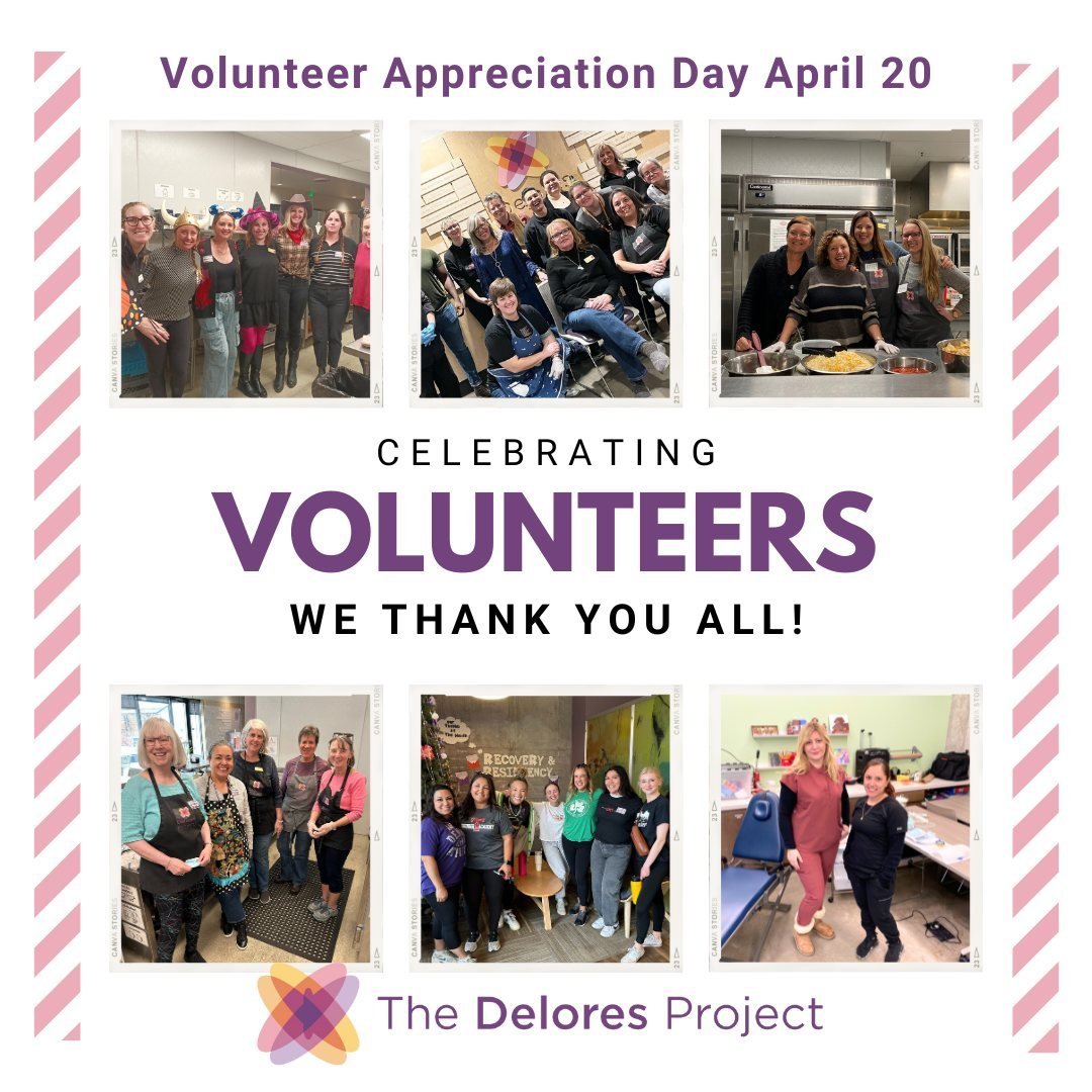 🌟 Let's celebrate Volunteer Appreciation Day! 🌟

Today, we want to extend our heartfelt gratitude to all the incredible volunteers who make The Delores Project thrive! Your dedication, compassion, and tireless efforts are the backbone of our missio