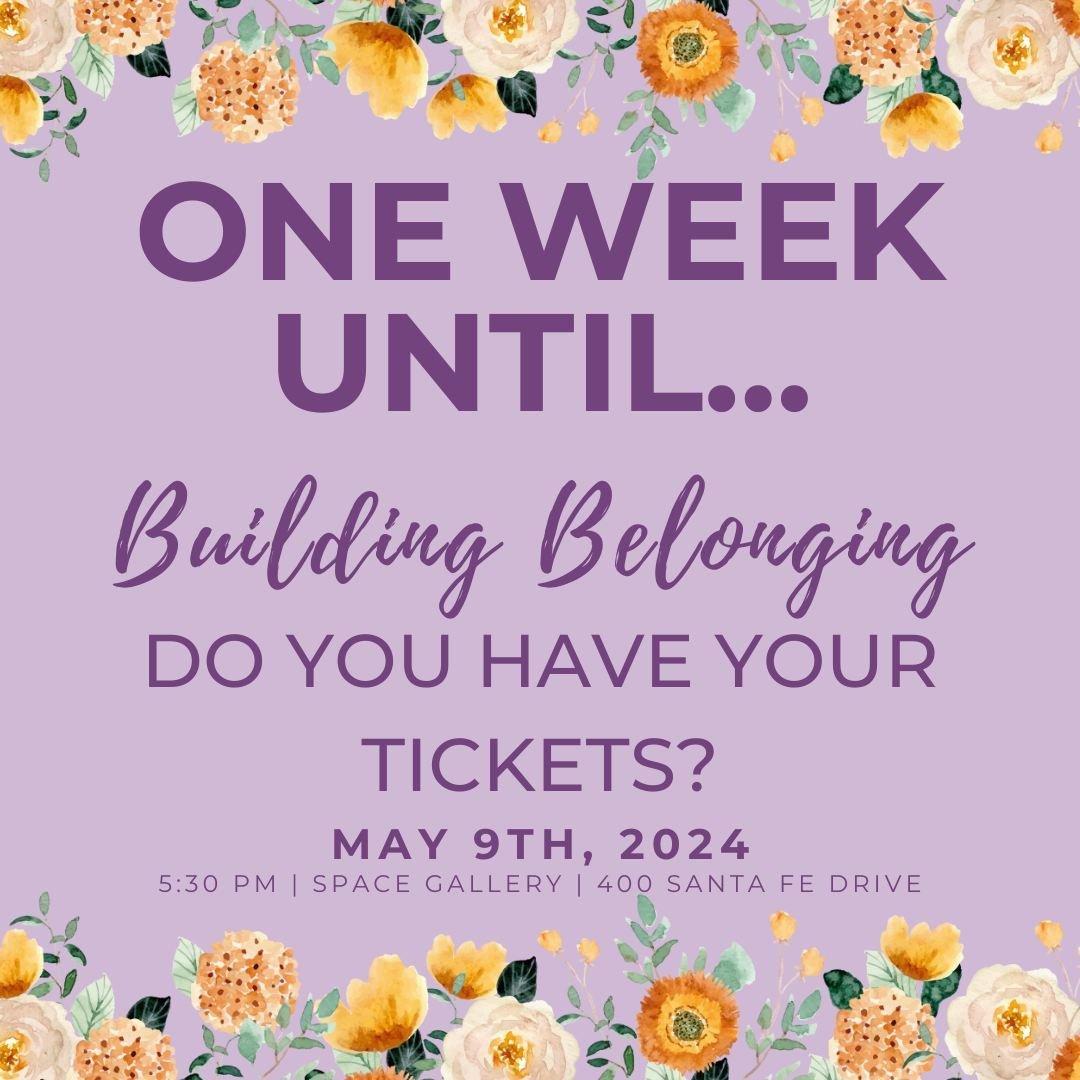 Only ONE WEEK until our Building Belonging Fundraiser! Do you have your tickets? There are still some available. Hurry before they sell out!

Go to the link in our bio for more info and to purchase your tickets now!