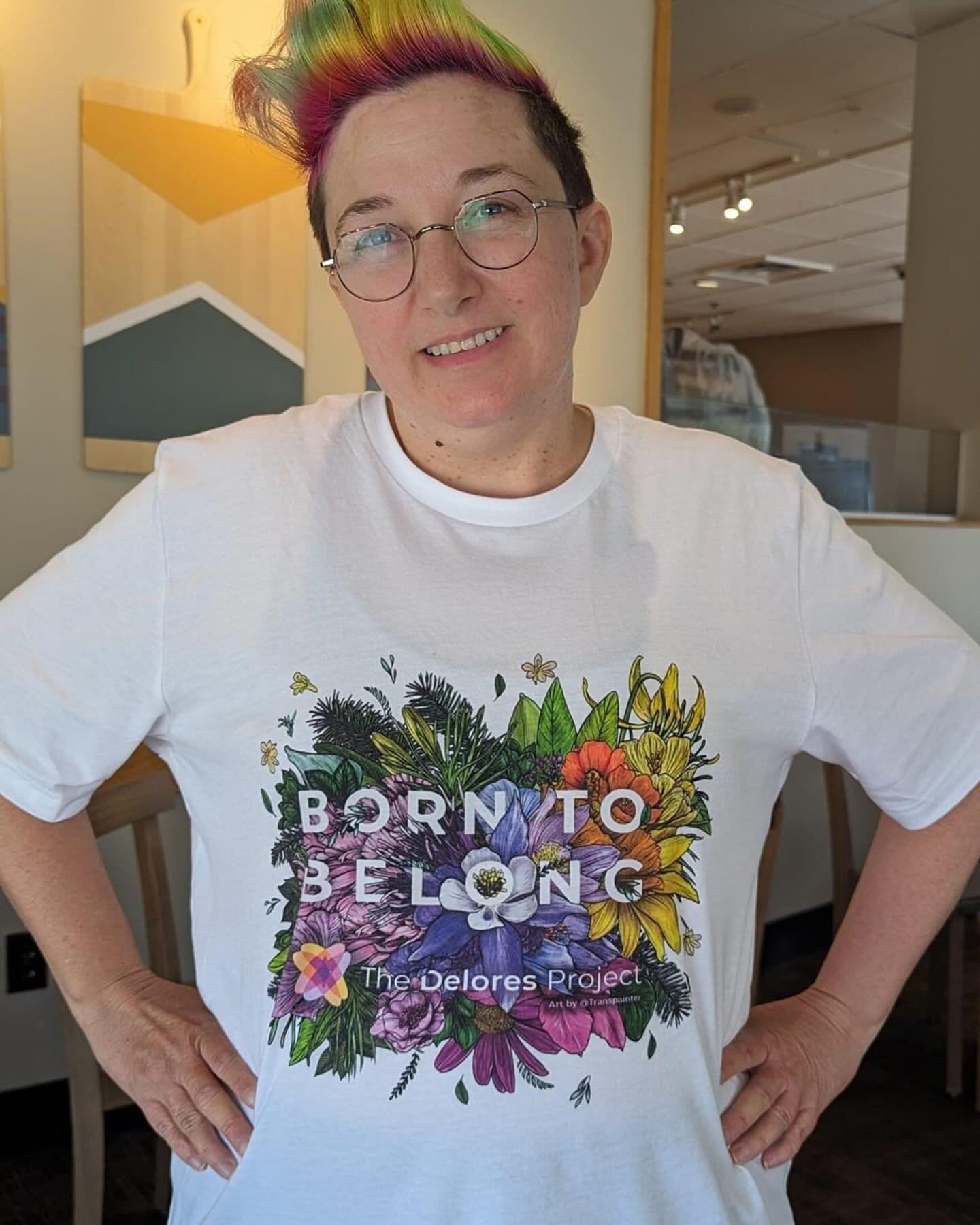 Born to Belong has made it to Texas! Share your photos with this beautiful design and tag us and use the hashtags #BorntoBelong and #BuildingBelonging Get yours at https://thedeloresproject.org/store or at the link in our bio!