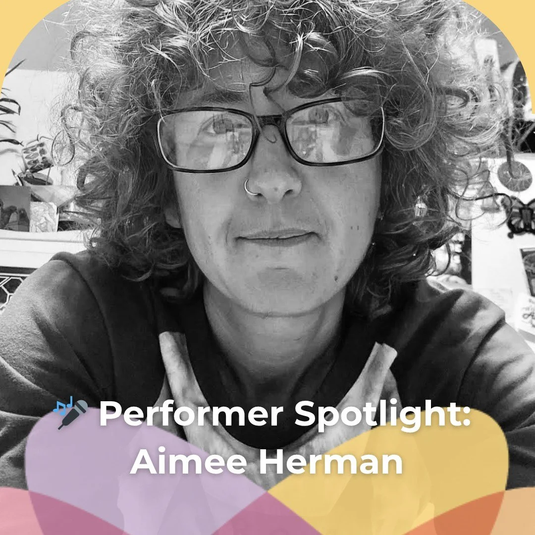 🎤 Performer Spotlight: Aimee Herman

Aimee Herman is a gay, trans writer and educator. They are the author of the novel, &quot;Everything Grows&quot; and two full length books of poems. They teach creative writing workshops through Fireside Ink Writ