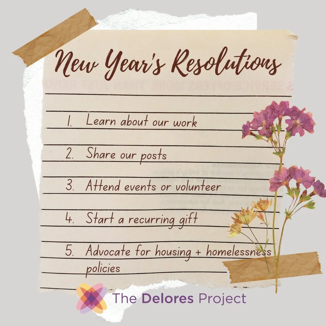 Happy New Year, Denver! ✨
As we step into 2026, we&rsquo;re grounding ourselves in care, connection, and collective action. If you&rsquo;re looking for meaningful ways to support The Delores Project this year, here are a few:

✔ Learn about trauma-in