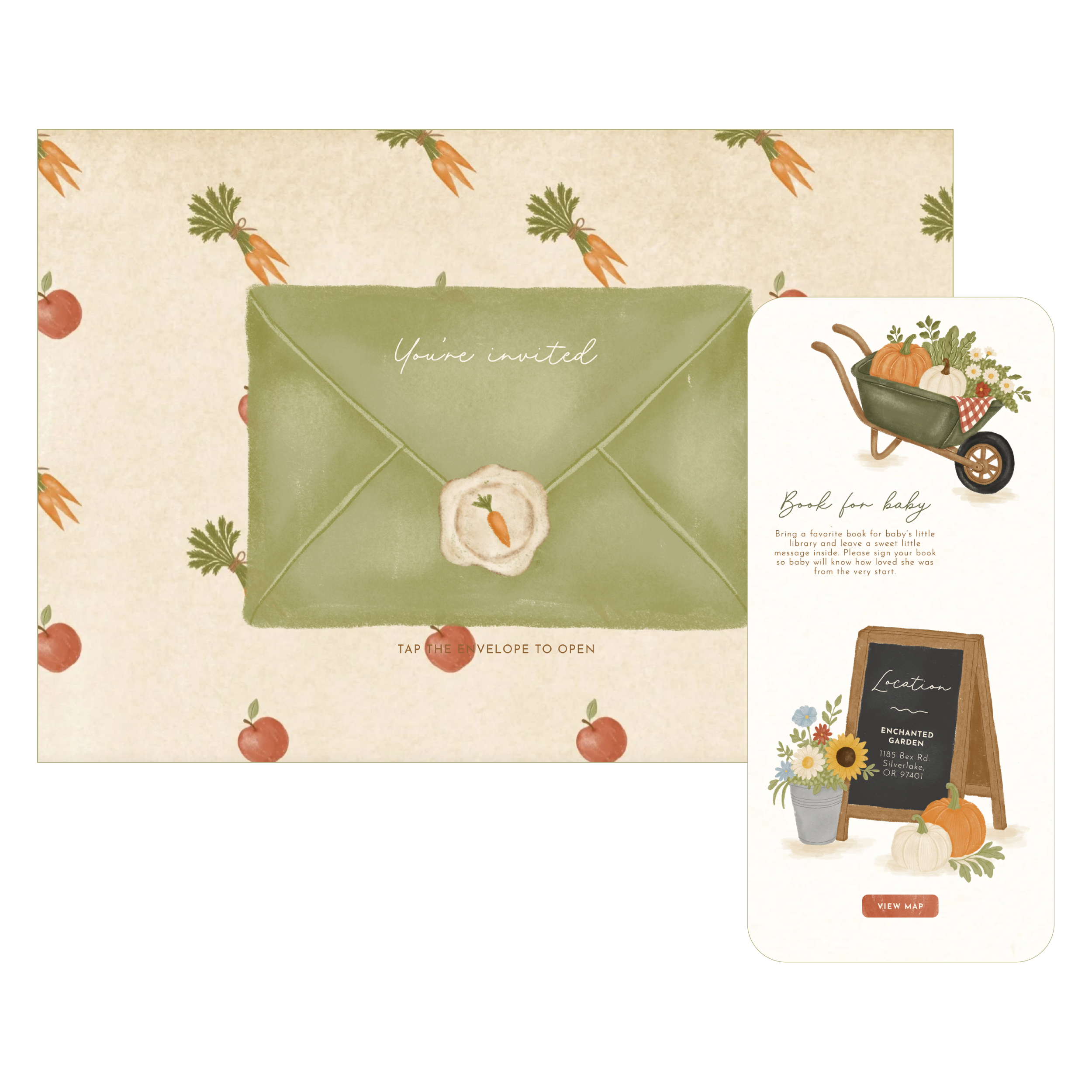 A Little One Has Been Picked - Web Invitation