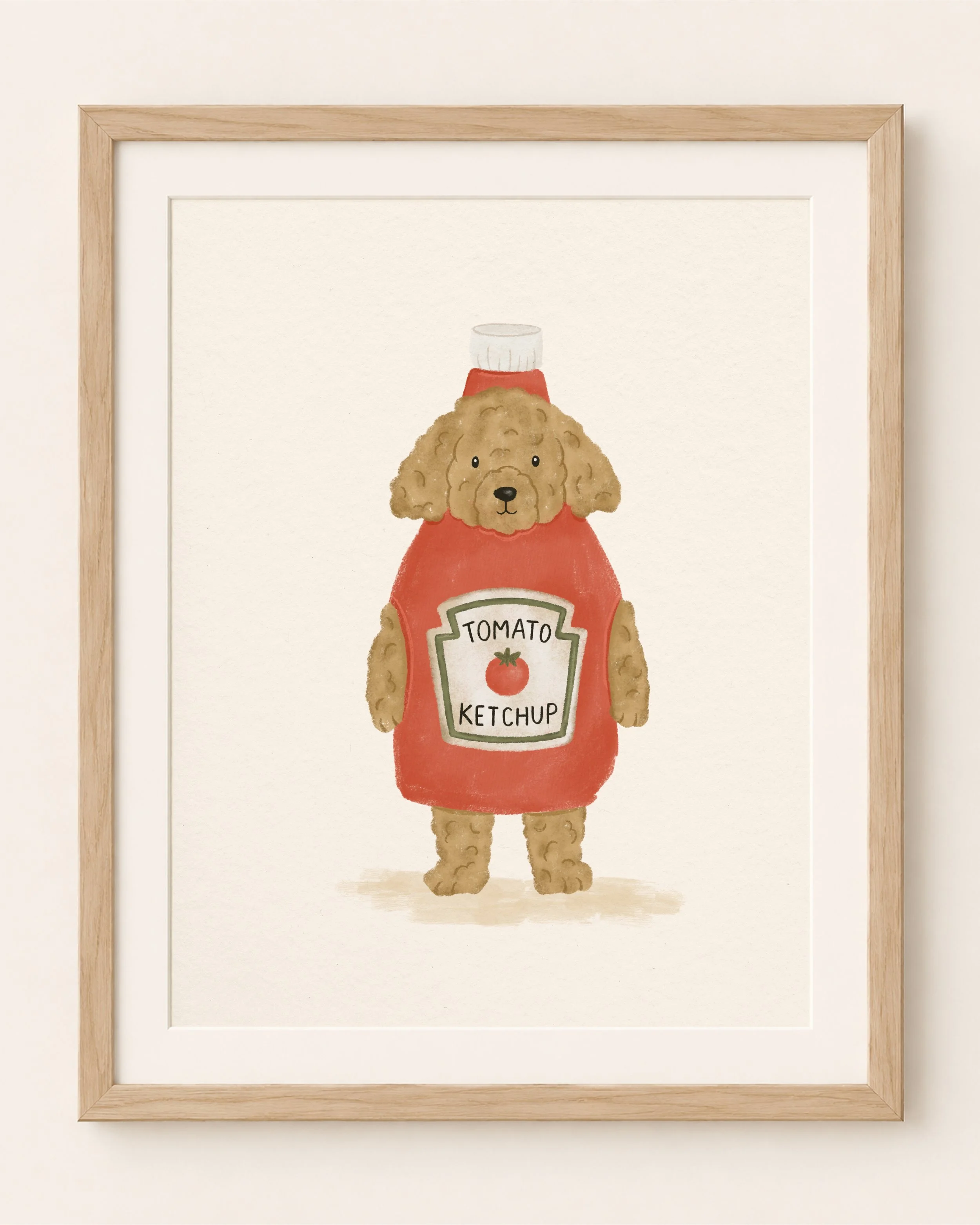 The Ketchup Pup - Dressed to Be Silly Wall Art