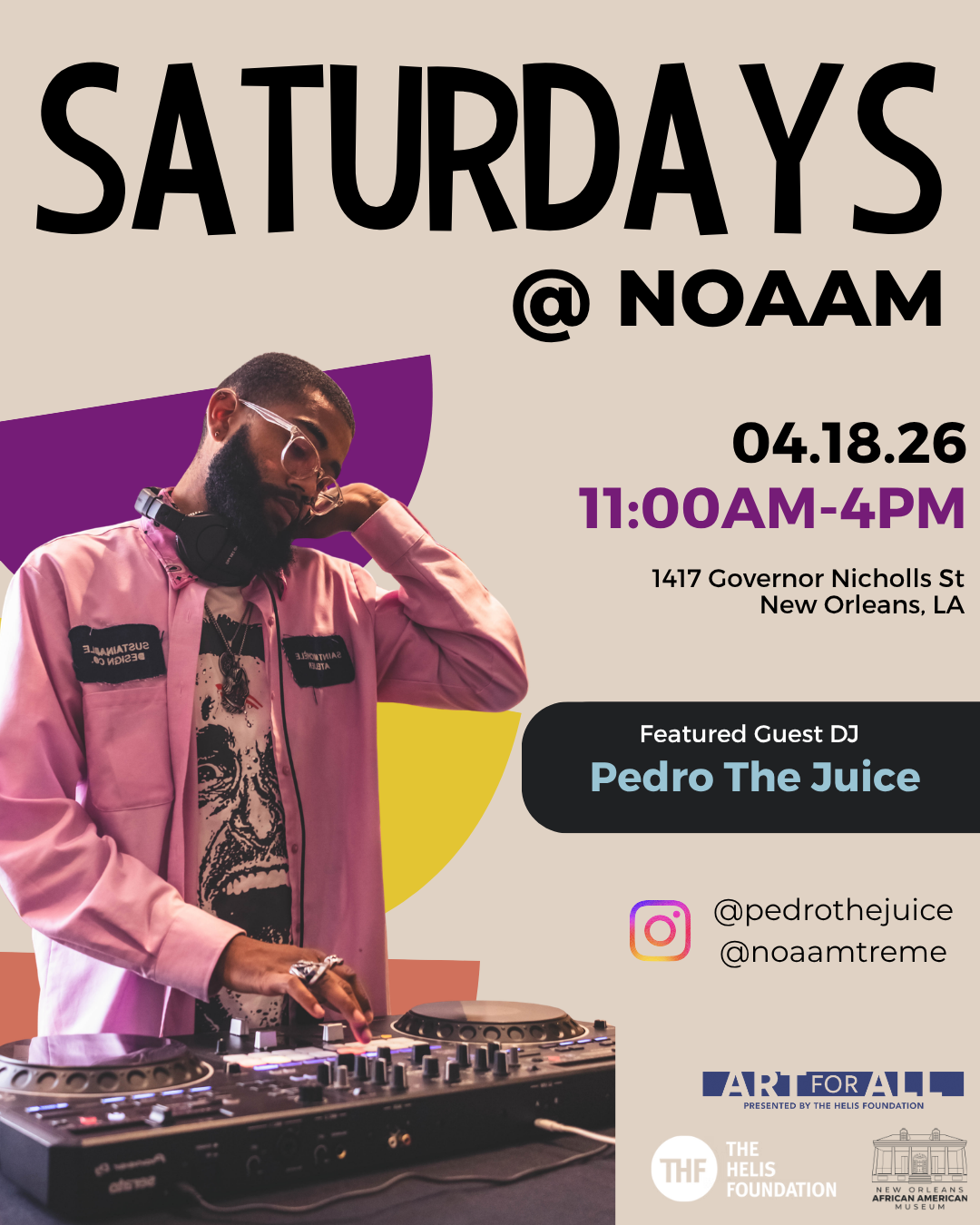 SATURDAYS @ NOAAM