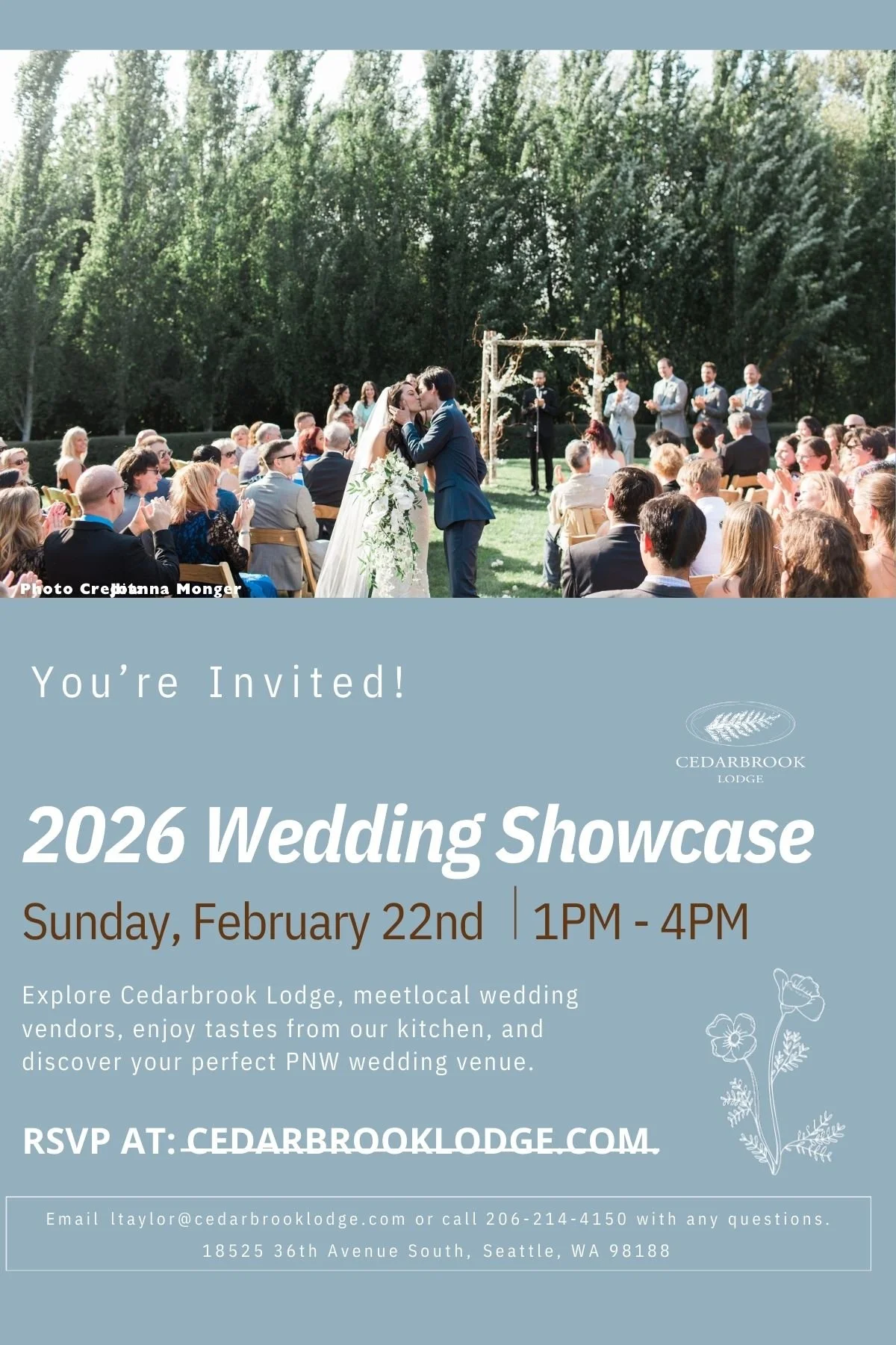 2026 Wedding Showcase at Cedarbrook Lodge