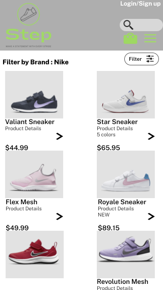 Mobile Website Mockup