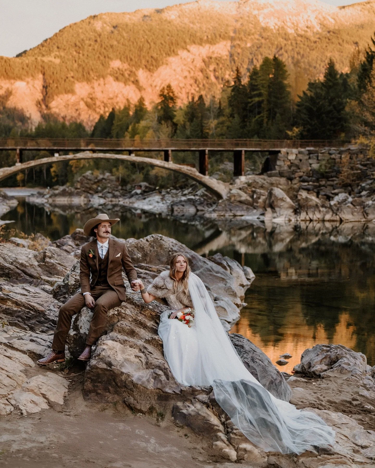 From ceremony magic to Glacier peaks, this wedding weekend was one for the books! Annie &amp; Blaine, thank you for letting me capture your special day 🤍