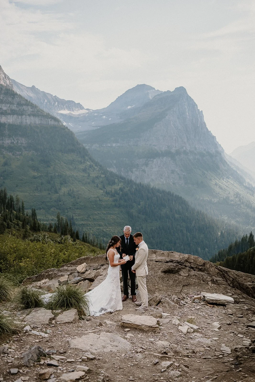 Glacier National Park elopement, Logan and Canon