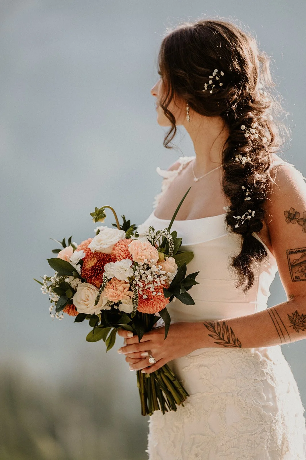 Logan Pass elopement portrait