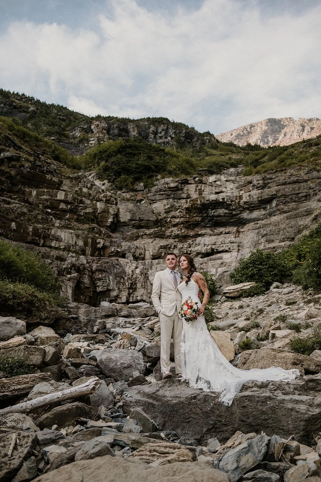 Romantic Glacier National Park elopement Montana