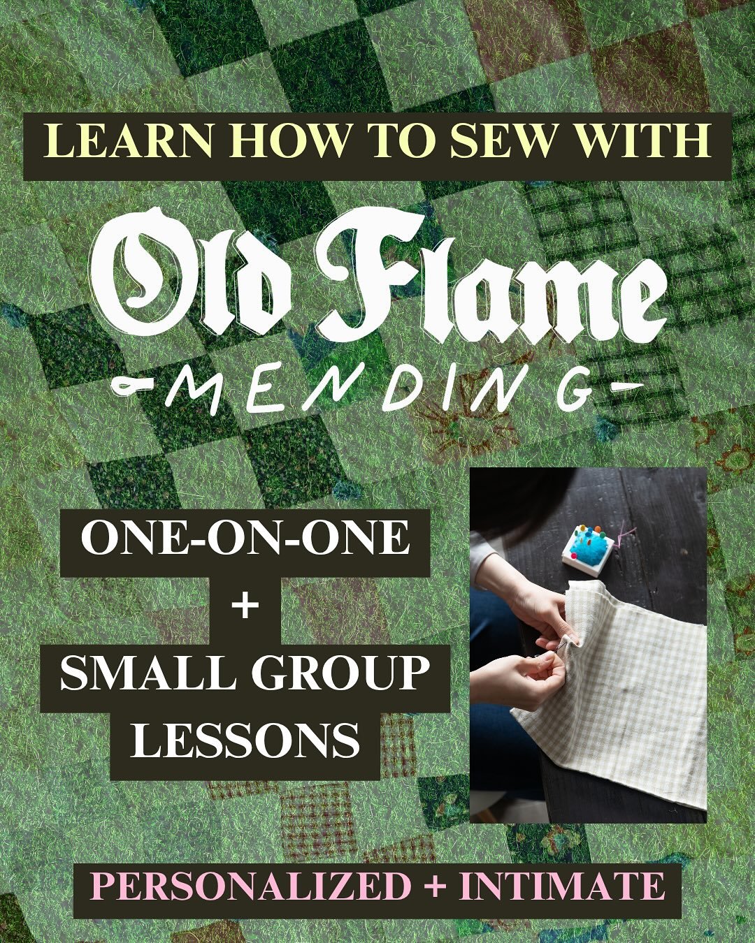 Unfortunately, I do love teaching people how to sew. If you&rsquo;ve been wanting to learn, you can learn from me~ I&rsquo;m an expert in clothing repair and can also teach you hand sewing skills, how to use a sewing machine, basic alterations, knitt
