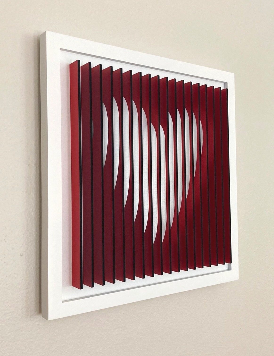 Sliced heart - Small - Blue & Red