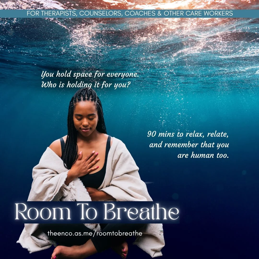 To all who work so tirelessly to make this world a better place, this space is for you. Our helpers,  healers, mental health professionals and practitioners. Come refill YOUR cup in this sacred communal space. 

Come for the vibes.
Stay for the conne