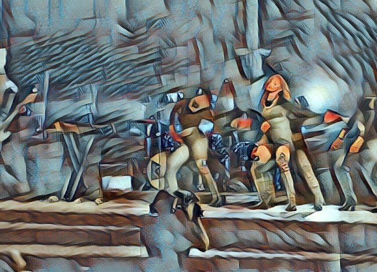 She returns back to extend arm. 