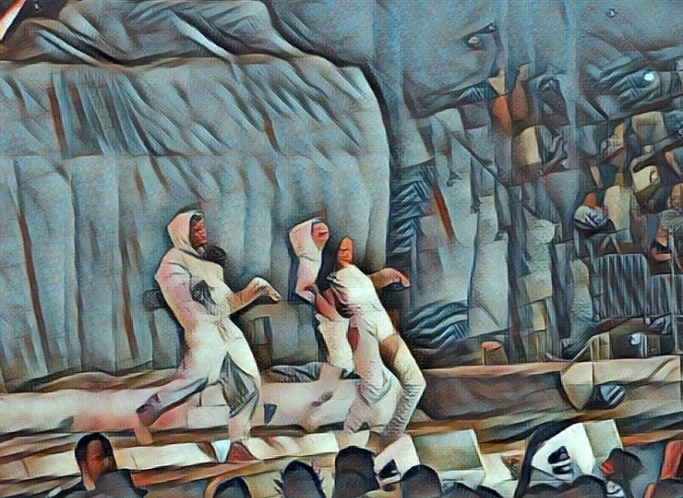 She stunts in eagle formation.