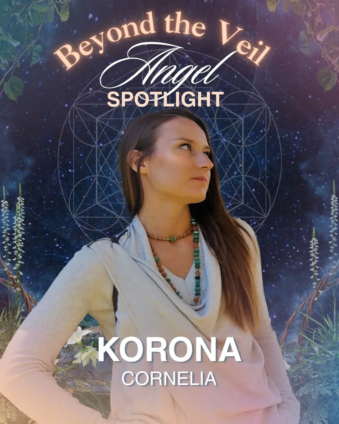 ✨Korona - Angel Spotlight✨

Korona is an end-of-life doula, spiritual coach, and ceremonial facilitator devoted to guiding people through profound thresholds. Her work explores death awareness and expanded states of consciousness.

She is currently o
