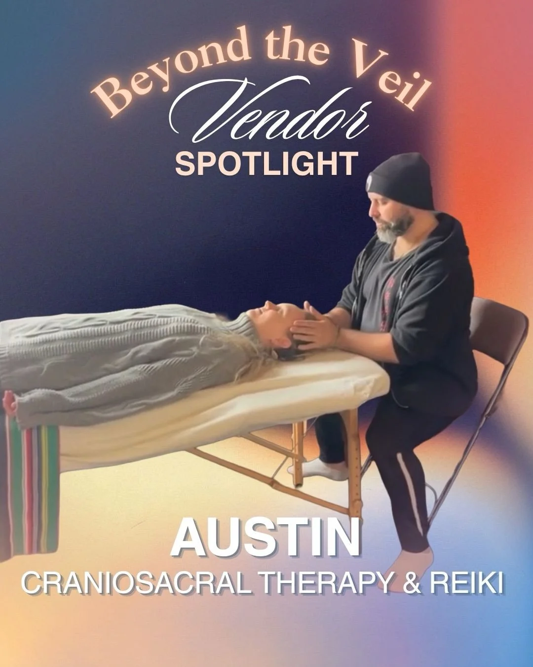 ✨BTV Vendor Spotlight✨

Austin combines craniosacral therapy and reiki energy healing to support transformation through the physical, emotional, mental, and energetic layers of the body. 

Austin works intuitively with the nervous system and energy f