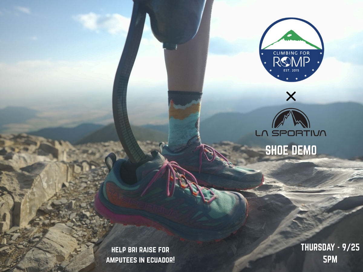 La Sportivia Shoe Demo + ROMP Fundraiser