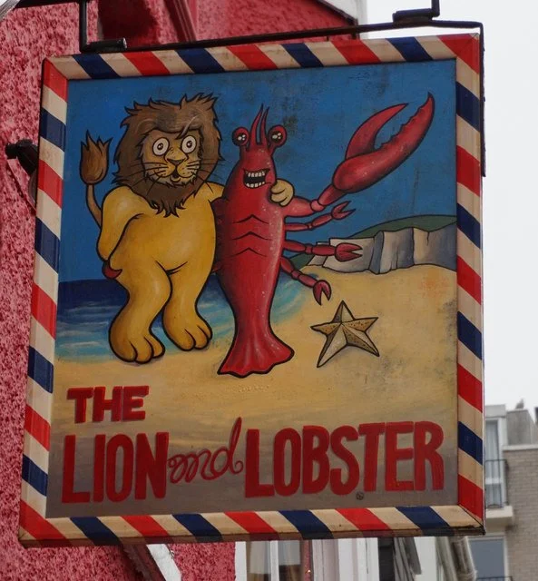 Lion and Lobster drinks.