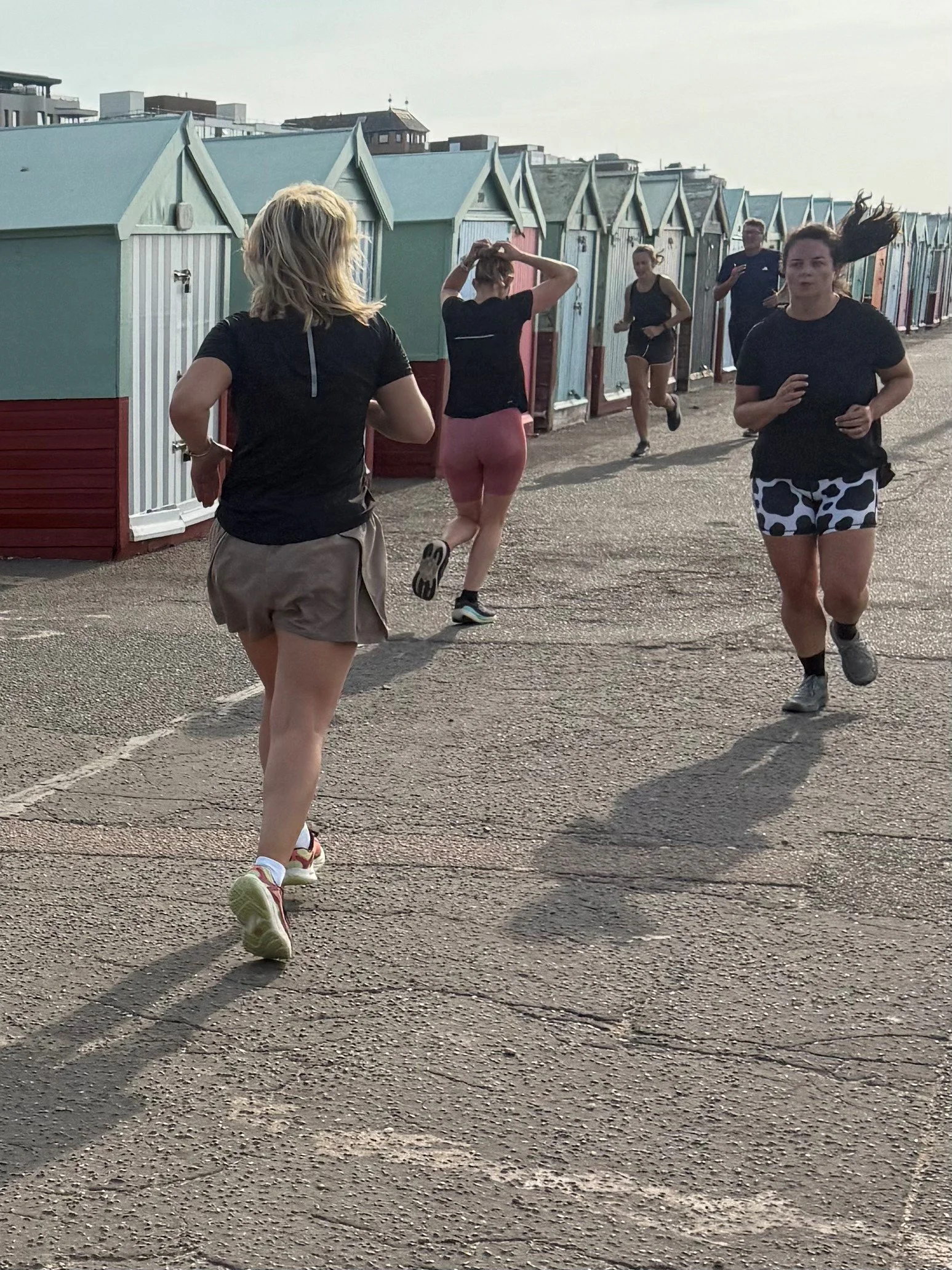Hove seafront run club.