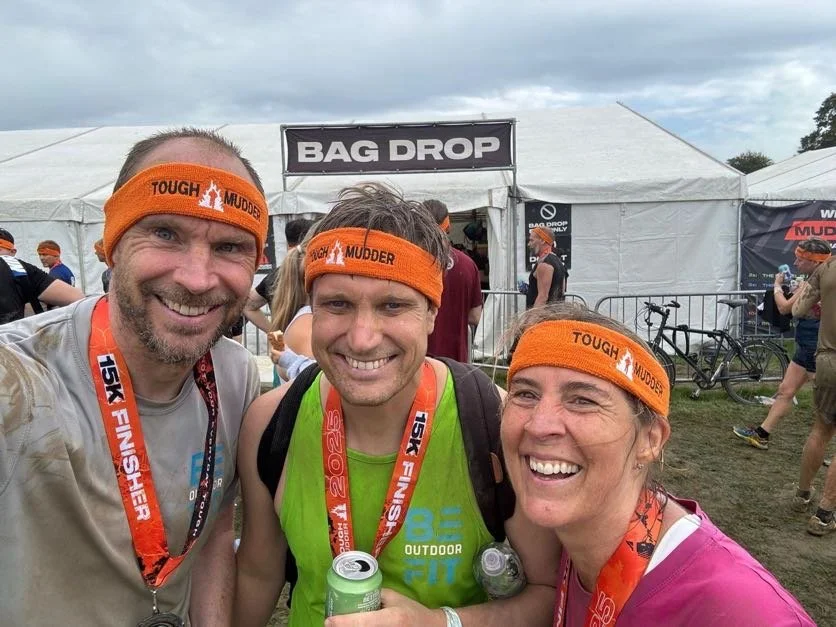 Tough Mudder finishers.