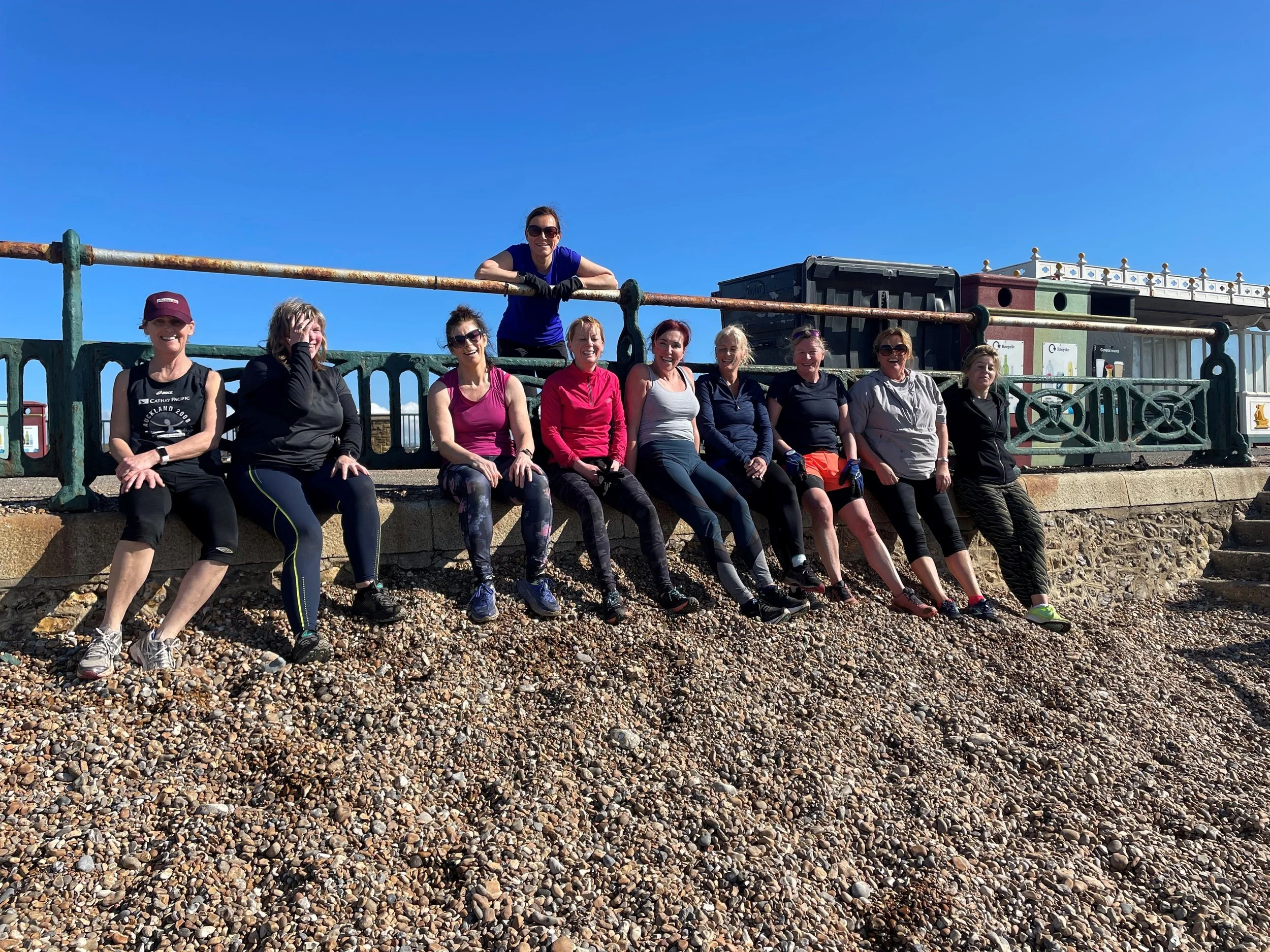 Ladies on the beach.