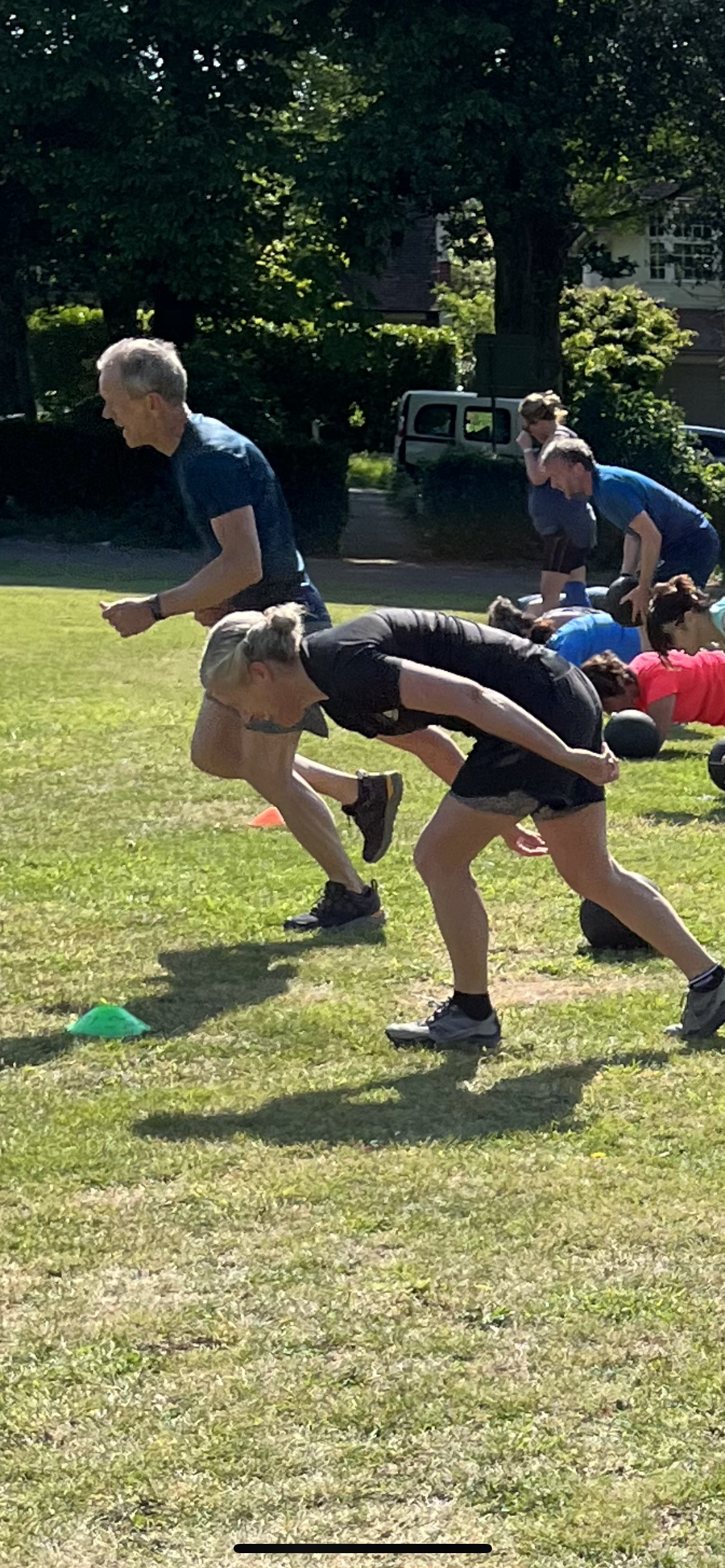 Hove Rec runners.