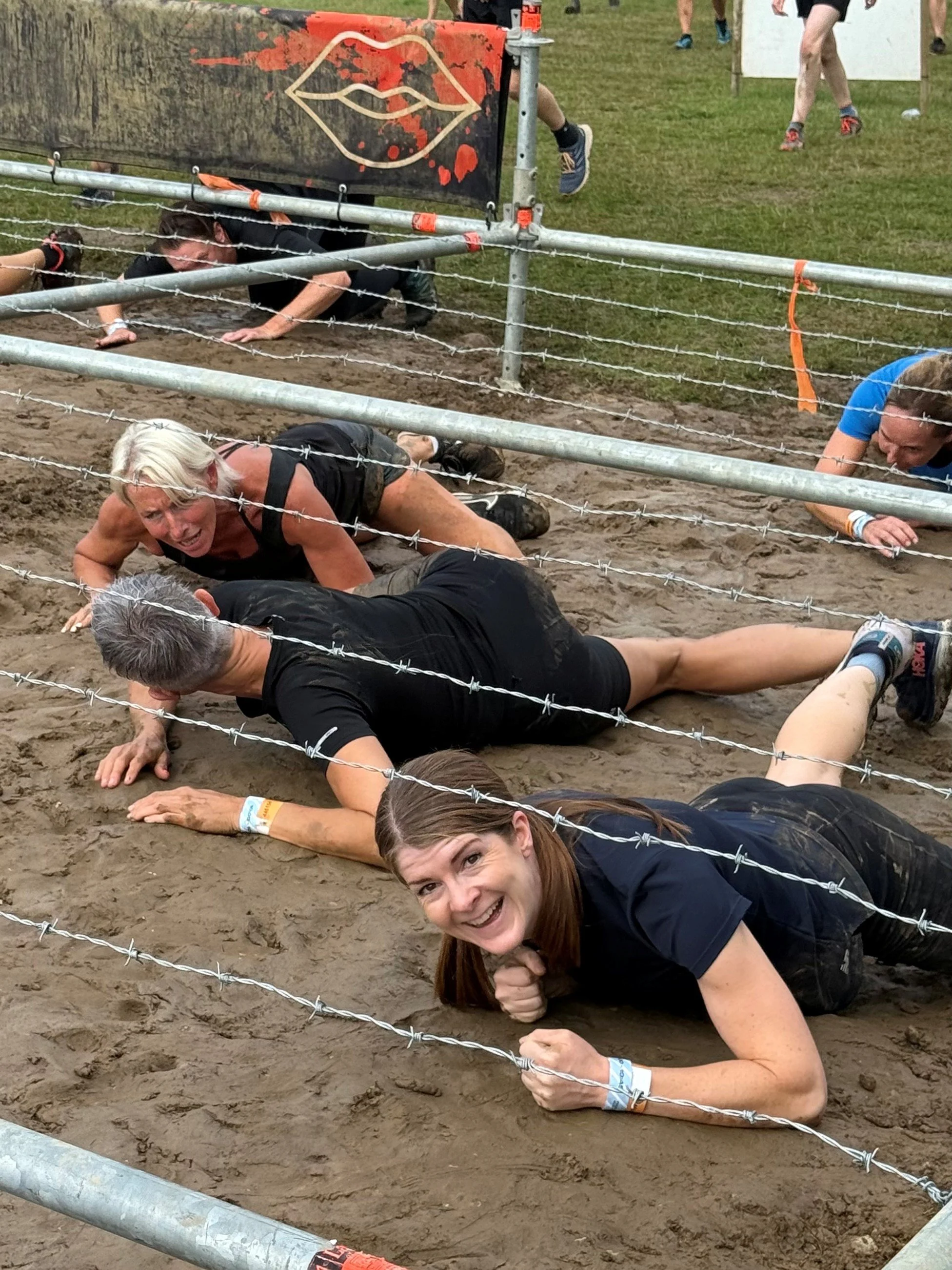 Tough Mudder leopard crawl
