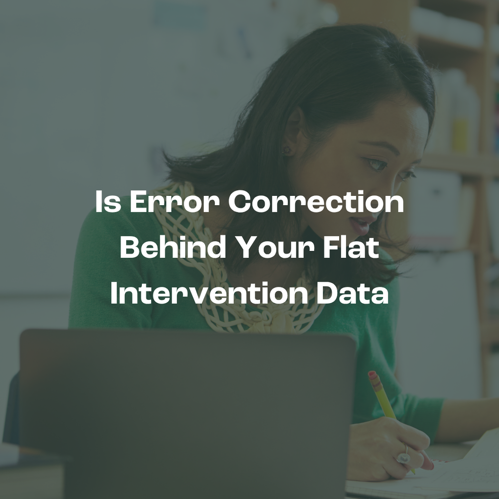 Is Error Correction Behind Your Flat Intervention Data?
