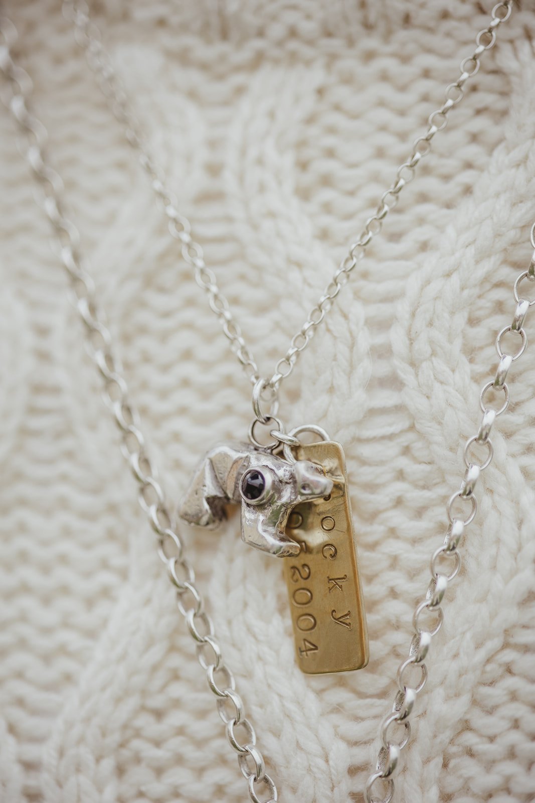 Cast Silver Bear Charm
