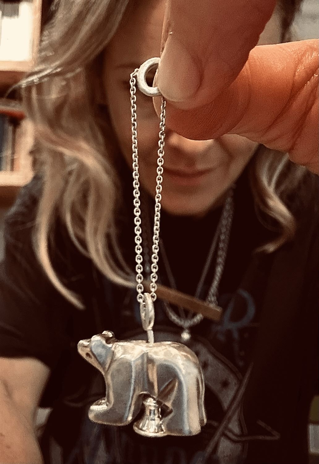 Cast Silver Bear Charm
