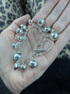 Charm bracelet for an anniversary gift, handmade in Bath